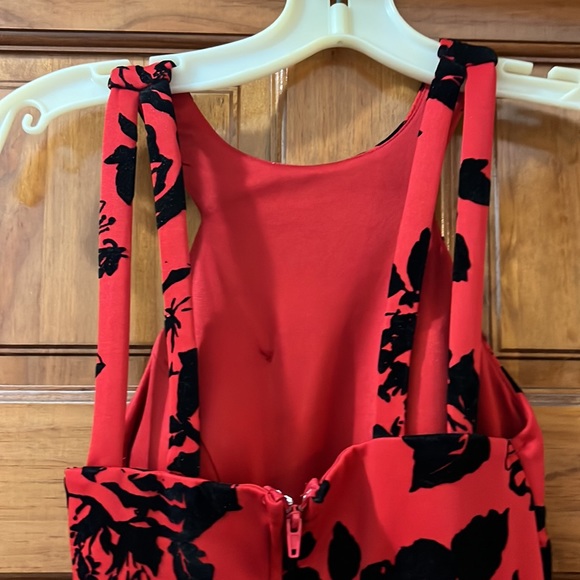 Red and black skater dress - Picture 5 of 6